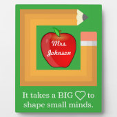 Personalisierter Lehrer für maßgeschneiderte Schul Fotoplatte (Vorderseite)