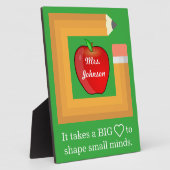 Personalisierter Lehrer für maßgeschneiderte Schul Fotoplatte (Seite)