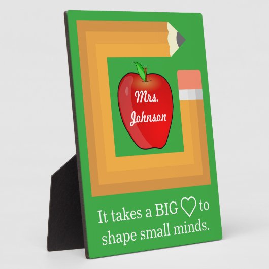 Personalisierter Lehrer für maßgeschneiderte Schul Fotoplatte (Seite)