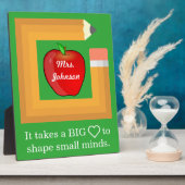 Personalisierter Lehrer für maßgeschneiderte Schul Fotoplatte (Seite)