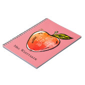 Personalisierter Lehrer für Wasserfarben Notizblock (Linke Seite)