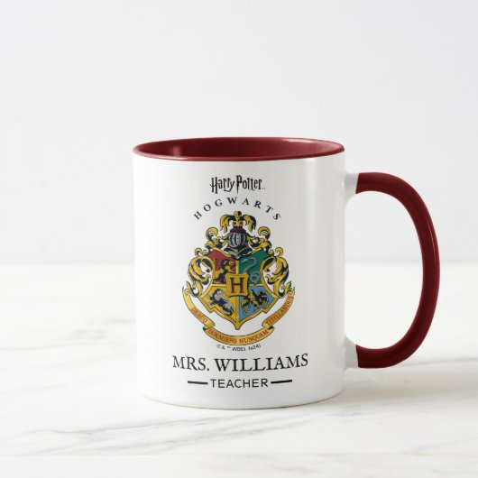 Personalisierter Lehrer | HARRY POTTER™-Abzeichen Tasse (Rechts)