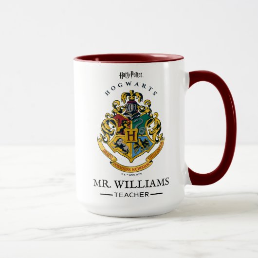 Personalisierter Lehrer | HARRY POTTER™-Abzeichen Tasse (Rechts)