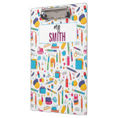 Personalisierter Lehrer - Individuelle Name zurück Klemmbrett (Links)