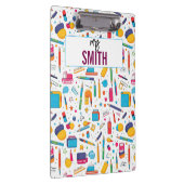 Personalisierter Lehrer - Individuelle Name zurück Klemmbrett (Rechts)