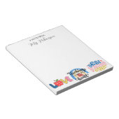 Personalisierter Lehrer je beste Lehrerin Notizblock (angewinkelt)