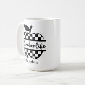 Personalisierter Lehrer Kaffeetasse (Vorderseite Links)