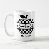 Personalisierter Lehrer Kaffeetasse (Links)