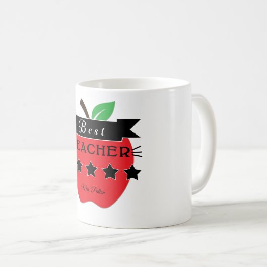 Personalisierter Lehrer Kaffeetasse (VorderseiteRechts)