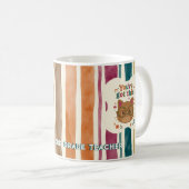 Personalisierter Lehrer-Katzenbecher | Benutzerdef Kaffeetasse (VorderseiteRechts)