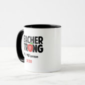 Personalisierter Lehrer mit großem Erfolg Tasse (Vorderseite Links)