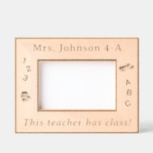 Personalisierter Lehrer mit Klasse! Geätzte Rahmen (Vorderseite)