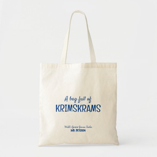 Personalisierter Lehrer Moderne Tasche (Vorne)