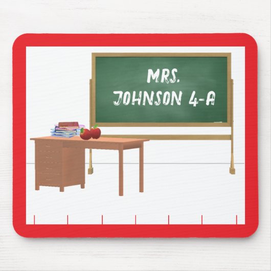 Personalisierter Lehrer Mousepad (Vorne)