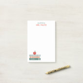 Personalisierter Lehrer nach dem IT-Notizbuch Büch Post-it Klebezettel (Auf Schreibtisch)