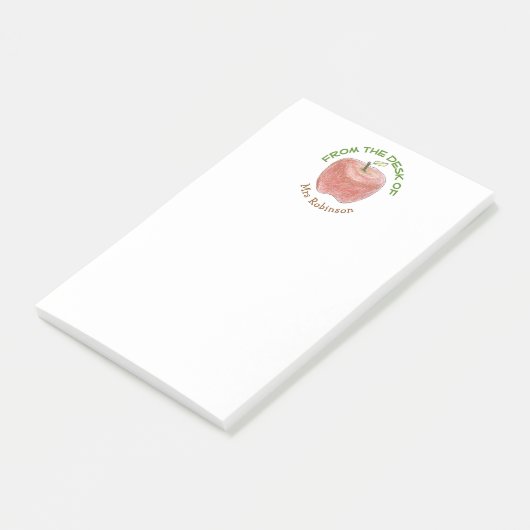 Personalisierter Lehrer - Nachhinweise Post-it Klebezettel (angewinkelt)