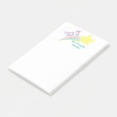 Personalisierter Lehrer - Nachhinweise Post-it Klebezettel (angewinkelt)