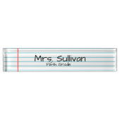 Personalisierter Lehrer Namensplakette (Vorderseite)