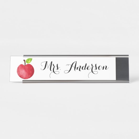 Personalisierter Lehrer-Namensschild Schreibtischnamensplakette (Vorderseite )