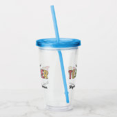 Personalisierter Lehrer - Niedlich Acryltrinkbecher (Links)