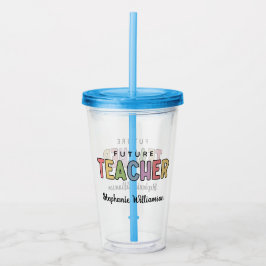 Personalisierter Lehrer - Niedlich Acryltrinkbecher