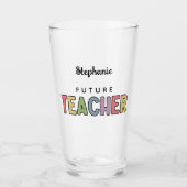 Personalisierter Lehrer - Niedlich Glas (Vorderseite)