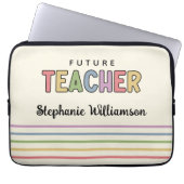 Personalisierter Lehrer - Niedlich Laptopschutzhülle (Vorderseite)