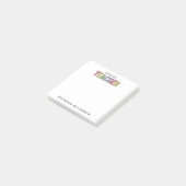 Personalisierter Lehrer - Niedlich Post-it Klebezettel (angewinkelt)