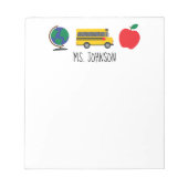 Personalisierter Lehrer Notepad, Lehrergeschenk Notizblock (Vorderseite)