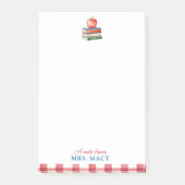 Personalisierter Lehrer Notepad Niedlich Apple Pos Post-it Klebezettel (Vorderseite)