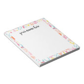 Personalisierter Lehrer Notepad Notizblock (angewinkelt)