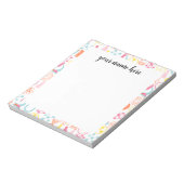 Personalisierter Lehrer Notepad Notizblock (Rotiert)