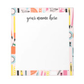 Personalisierter Lehrer Notizblock (Vorderseite)