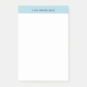 Personalisierter Lehrer Post-it Klebezettel (Vorderseite)