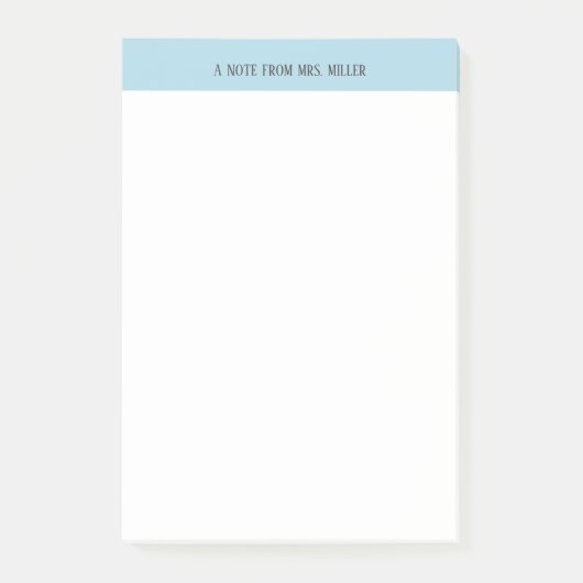 Personalisierter Lehrer Post-it Klebezettel (Vorderseite)