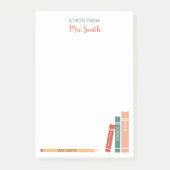 Personalisierter Lehrer Post-It Notes Books und Pe Klebezettel (Vorderseite)
