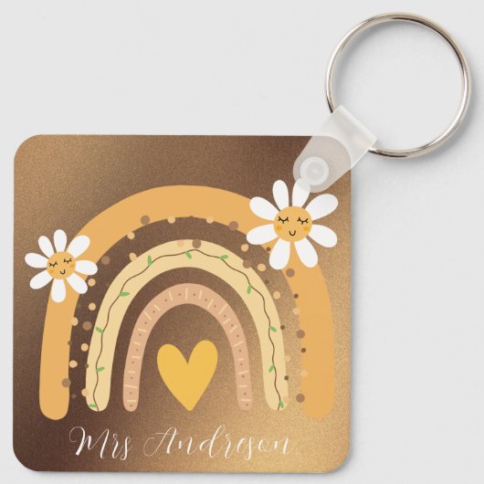Personalisierter Lehrer Schlüsselanhänger (Rückseite)