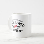 Personalisierter Lehrer Schule Kaffeetasse (Vorderseite Links)
