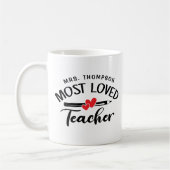 Personalisierter Lehrer Schule Kaffeetasse (Links)