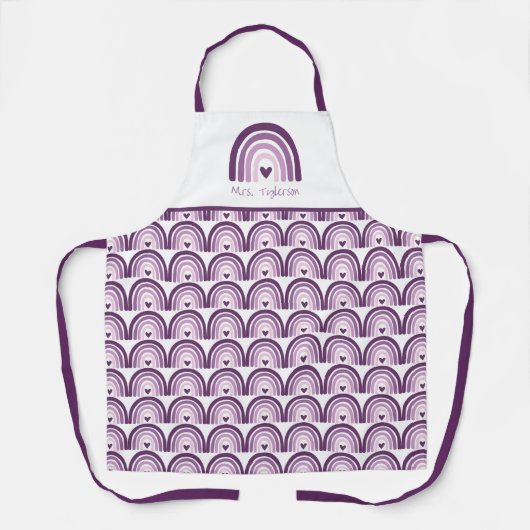 Personalisierter Lehrer Schürze (Vorderseite)