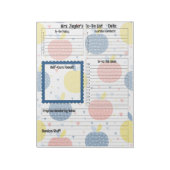 Personalisierter Lehrer täglich zu erledigende Äpf Notizblock (Rotiert)