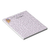 Personalisierter Lehrer, tierischer Stift Notizblock (angewinkelt)