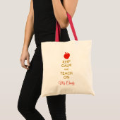 Personalisierter Lehrer Tote Bag (Behalt: Calm Tea Tragetasche (Vorderseite (Produkt))