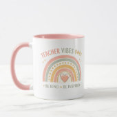 Personalisierter Lehrer-Vibes-Mug Tasse (Links)