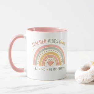 Personalisierter Lehrer-Vibes-Mug Tasse