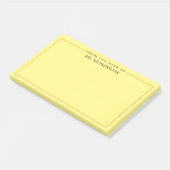 Personalisierter Lehrer vom Schreibtisch Post-it Klebezettel (angewinkelt)