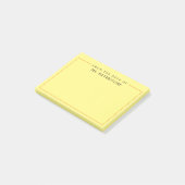 Personalisierter Lehrer vom Schreibtisch Post-it Klebezettel (angewinkelt)