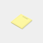 Personalisierter Lehrer vom Schreibtisch Post-it Klebezettel (angewinkelt)
