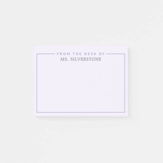 Personalisierter Lehrer vom Schreibtisch Post-it Klebezettel (Vorderseite)