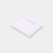 Personalisierter Lehrer vom Schreibtisch Post-it Klebezettel (angewinkelt)